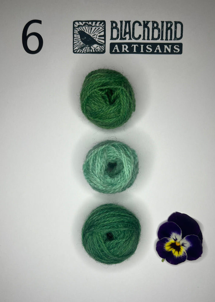 3 little balls of Shetland 4 ply yarn