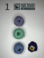 3 little balls of Shetland 4 ply yarn