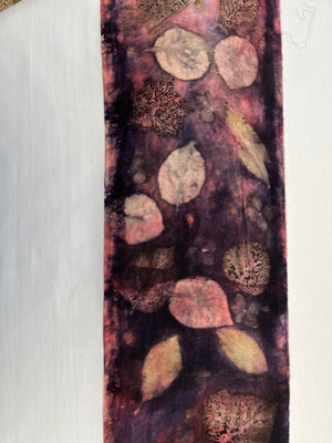 Eco Dyed Silk fabric - Panel